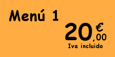 Menú 1 - 20€ IVA inclòs